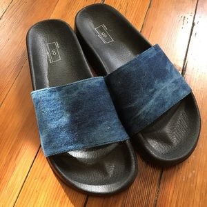 Brand New denimish Urban Outfitters slip on shoes!